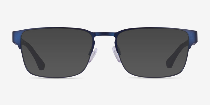 Emporio Armani EA1027 Matte Blue MétalMontures de lunettes de vue d'EyeBuyDirect, Avec des Verres Teintés