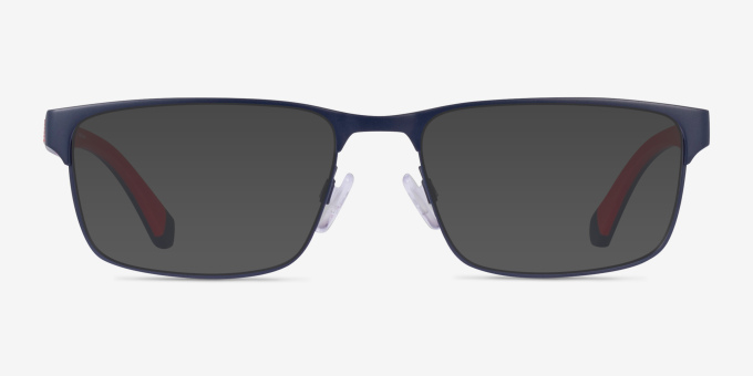 Emporio Armani EA1105 Matte Blue MetalEyeglass Frames from EyeBuyDirect, with Tinted Lenses