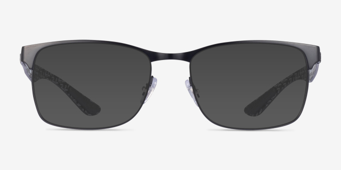 Ray-Ban RB8416 Black MetalEyeglass Frames from EyeBuyDirect, with Tinted Lenses