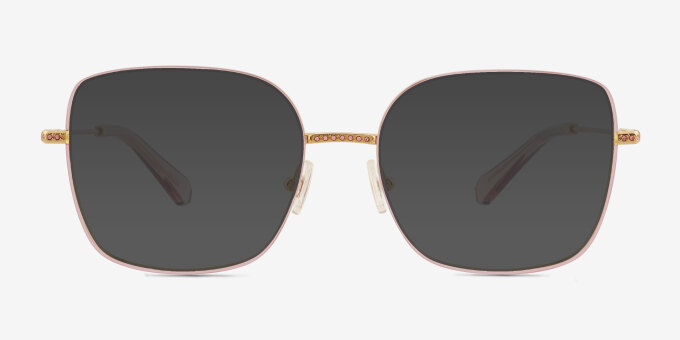 Swarovski SK1041 Doré MétalMontures de lunettes de vue d'EyeBuyDirect, Avec des Verres Teintés