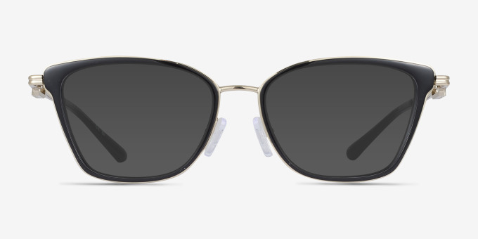 Michael Kors MK3102 Myrtle Beach Black MetalEyeglass Frames from EyeBuyDirect, with Tinted Lenses