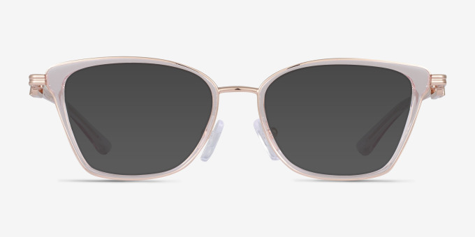 Michael Kors MK3102 Myrtle Beach Pink Transparent MétalMontures de lunettes de vue d'EyeBuyDirect, Avec des Verres Teintés