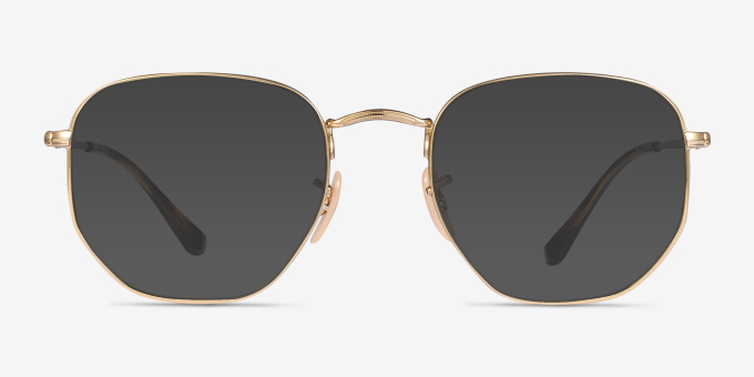 Ray-Ban RB6448 Arista Gold MetalEyeglass Frames from EyeBuyDirect, with Tinted Lenses