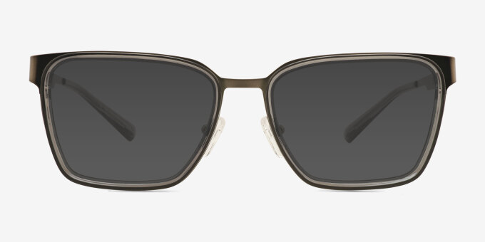 Michael Kors MK3110 Hampstead Gunmetal Matte MétalMontures de lunettes de vue d'EyeBuyDirect, Avec des Verres Teintés