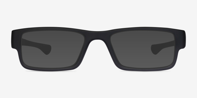 Oakley Airdrop Satin Black PlasticEyeglass Frames from EyeBuyDirect, with Tinted Lenses