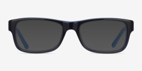 Ray-Ban RB5268 Noir Acétate Montures de lunettes de vue d'EyeBuyDirect, with Tinted Lenses