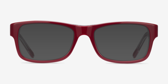 Ray-Ban RB5268 Red AcetateEyeglass Frames from EyeBuyDirect, with Tinted Lenses