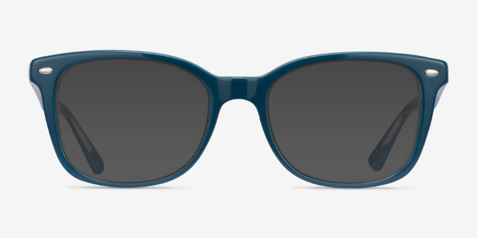 Ray-Ban RB5285 Bleu AcétateMontures de lunettes de vue d'EyeBuyDirect, Avec des Verres Teintés