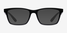 Ray-Ban RB7025 Noir Plastique Montures de lunettes de vue d'EyeBuyDirect, with Tinted Lenses