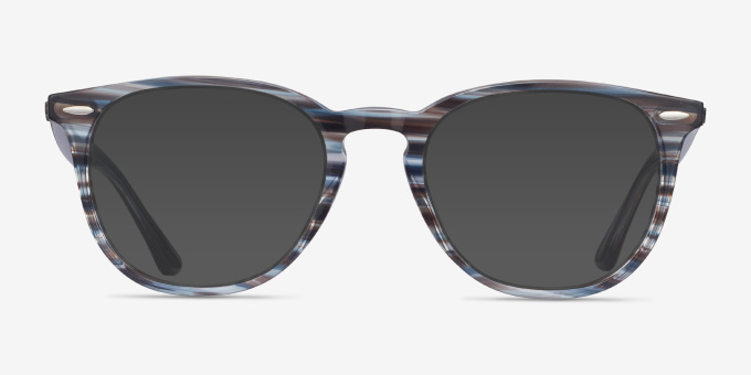 Ray-Ban RB7159 Blue PlasticEyeglass Frames from EyeBuyDirect, with Tinted Lenses