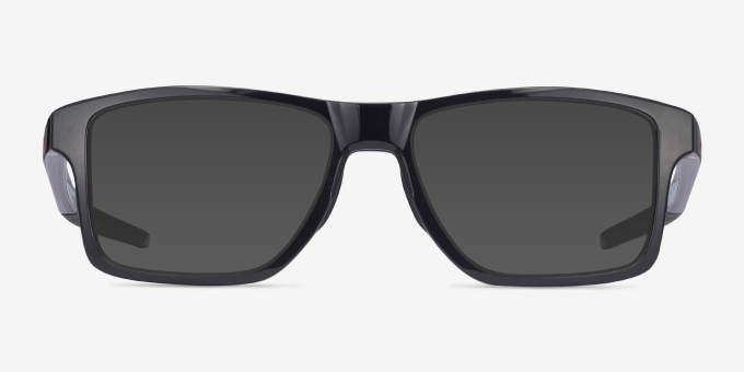 Oakley Chamfer Squared Polished Black PlasticEyeglass Frames from EyeBuyDirect, with Tinted Lenses