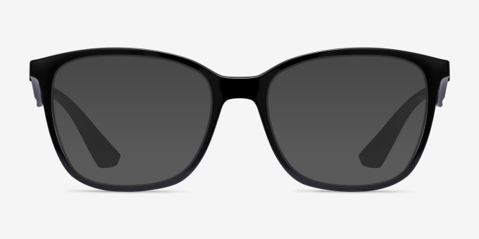 Ray-Ban RB7066 Black PlasticEyeglass Frames from EyeBuyDirect, with Tinted Lenses