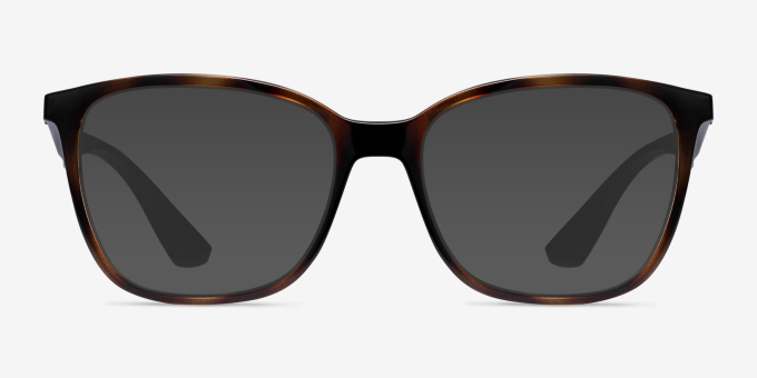 Ray-Ban RB7066 Tortoise Brown PlasticEyeglass Frames from EyeBuyDirect, with Tinted Lenses