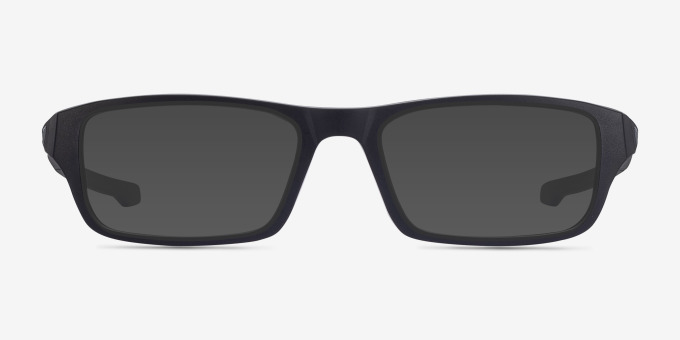 Oakley Chamfer Satin Black PlasticEyeglass Frames from EyeBuyDirect, with Tinted Lenses