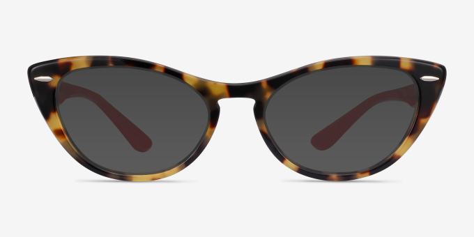Ray-Ban Nina Tortoise Red AcetateEyeglass Frames from EyeBuyDirect, with Tinted Lenses