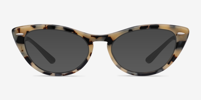 Ray-Ban Nina Tortoise Black AcétateMontures de lunettes de vue d'EyeBuyDirect, Avec des Verres Teintés