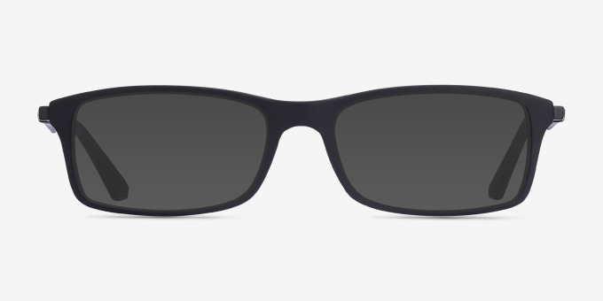 Ray-Ban RB7017 Black PlasticEyeglass Frames from EyeBuyDirect, with Tinted Lenses