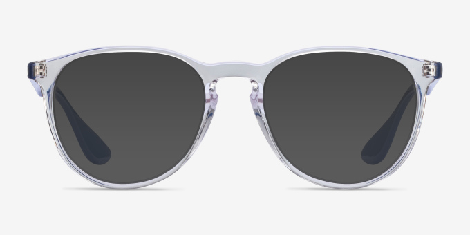 Ray-Ban RB7046 Clear Blue PlasticEyeglass Frames from EyeBuyDirect, with Tinted Lenses