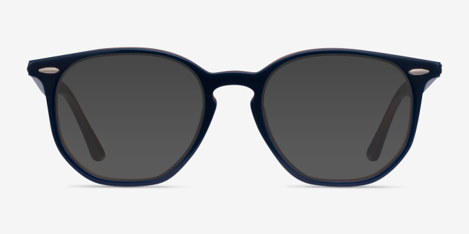 Ray-Ban RB7151 Blue Tortoise AcetateEyeglass Frames from EyeBuyDirect, with Tinted Lenses