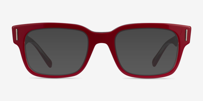 Ray-Ban Jeffrey Light Red AcetateEyeglass Frames from EyeBuyDirect, with Tinted Lenses