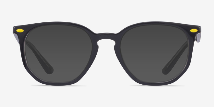 Ray-Ban RB7151M Gray & Clear AcetateEyeglass Frames from EyeBuyDirect, with Tinted Lenses