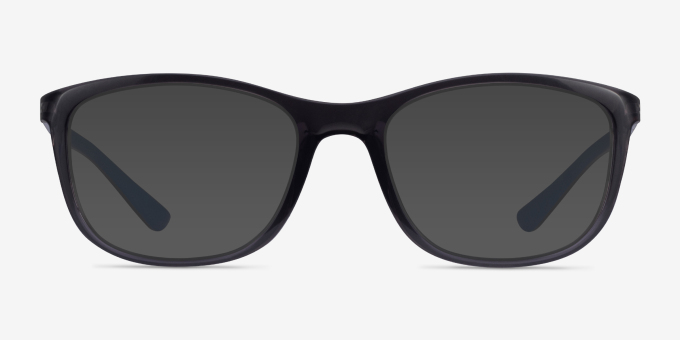 Ray-Ban RB7169 Clear Dark Gray PlasticEyeglass Frames from EyeBuyDirect, with Tinted Lenses