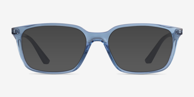 Ray-Ban RB7176 Clear Blue PlasticEyeglass Frames from EyeBuyDirect, with Tinted Lenses