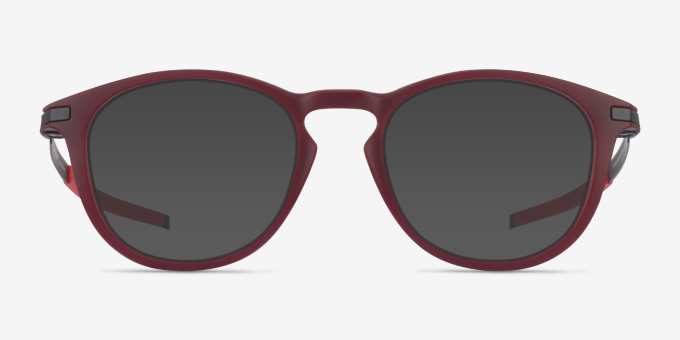 Oakley Pitchman R Burgundy & Black PlasticEyeglass Frames from EyeBuyDirect, with Tinted Lenses