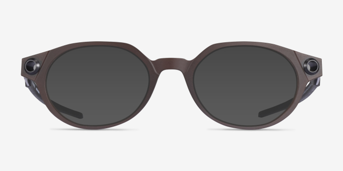 Oakley Bolster Brown MetalEyeglass Frames from EyeBuyDirect, with Tinted Lenses