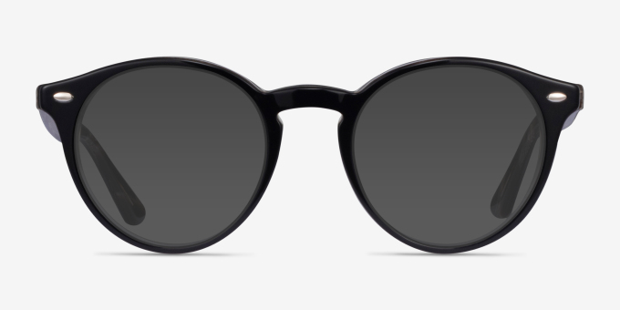 Ray-Ban RB5376 Black Tortoise AcetateEyeglass Frames from EyeBuyDirect, with Tinted Lenses