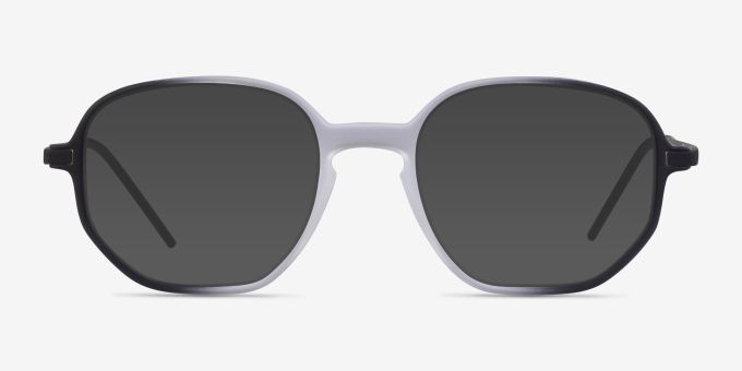 Ray-Ban RB7152 Clear Black MetalEyeglass Frames from EyeBuyDirect, with Tinted Lenses