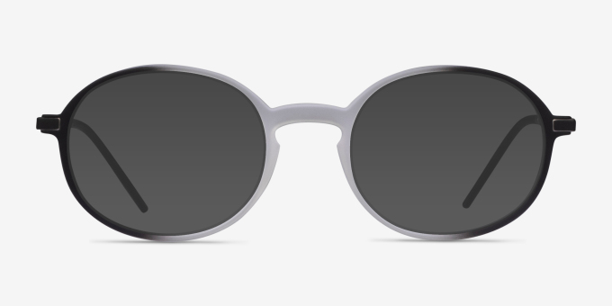 Ray-Ban RB7153 Clear Black MetalEyeglass Frames from EyeBuyDirect, with Tinted Lenses