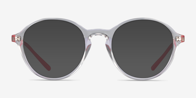 Ray-Ban RB7173 Clear Pink PlasticEyeglass Frames from EyeBuyDirect, with Tinted Lenses