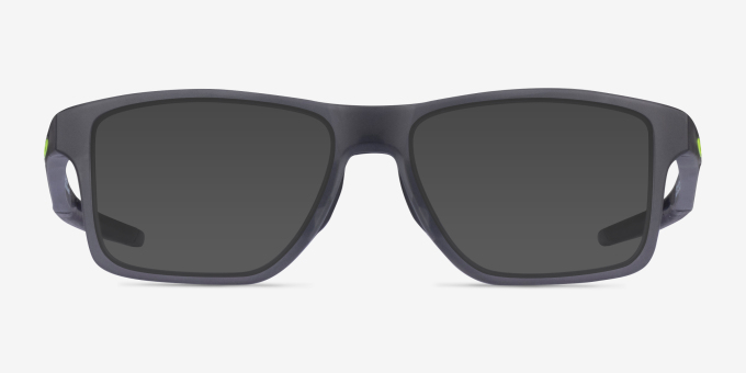 Oakley Chamfer Squared Gray PlasticEyeglass Frames from EyeBuyDirect, with Tinted Lenses