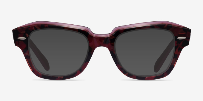 Ray-Ban RB5486 Tortoise Red AcetateEyeglass Frames from EyeBuyDirect, with Tinted Lenses