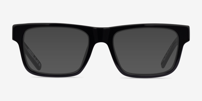 ARNETTE Kokoro Shiny Black AcetateEyeglass Frames from EyeBuyDirect, with Tinted Lenses
