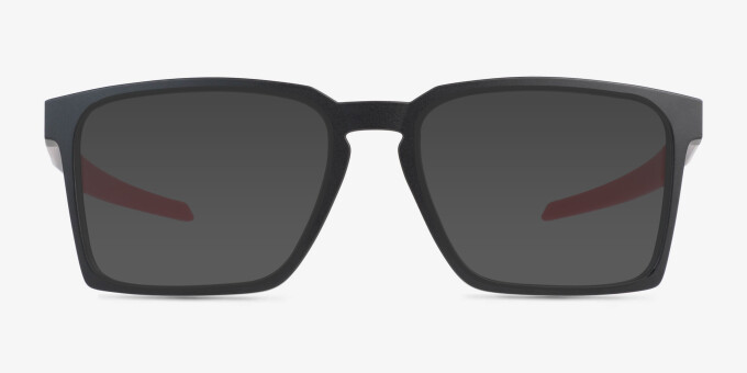 Oakley Exchange Satin Black PlasticEyeglass Frames from EyeBuyDirect, with Tinted Lenses