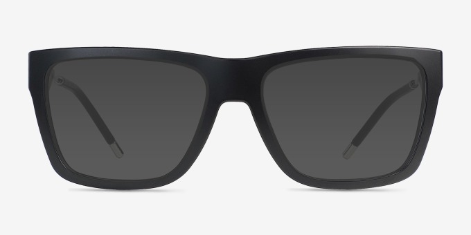 Oakley Nxtlvl Satin Black PlasticEyeglass Frames from EyeBuyDirect, with Tinted Lenses
