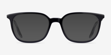 Ray-Ban RB5406 - Rectangle Black On Transparent Frame Eyeglasses