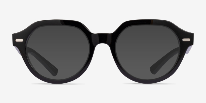 Ray-Ban RB7214 Gina Black PlasticEyeglass Frames from EyeBuyDirect, with Tinted Lenses