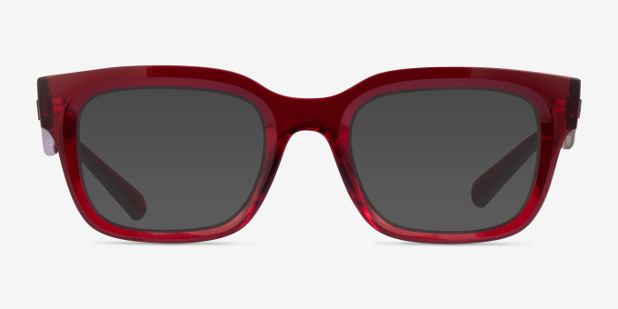 Ray-Ban RB7217 Chad Transparent Red Alternative MaterialsEyeglass Frames from EyeBuyDirect, with Tinted Lenses
