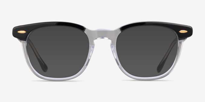 Ray-Ban RB5398 Hawkeye Black Clear AcetateEyeglass Frames from EyeBuyDirect, with Tinted Lenses