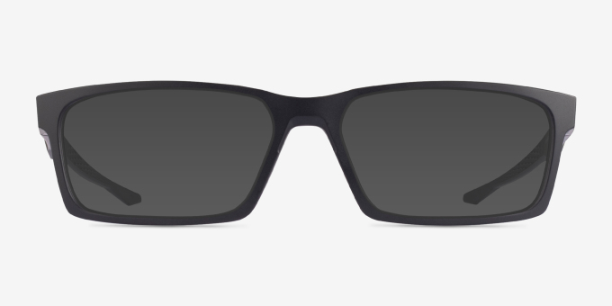 Oakley Overhead Satin Black PlasticEyeglass Frames from EyeBuyDirect, with Tinted Lenses