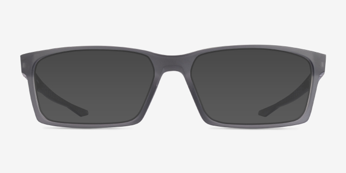 Oakley Overhead Satin Gray PlasticEyeglass Frames from EyeBuyDirect, with Tinted Lenses