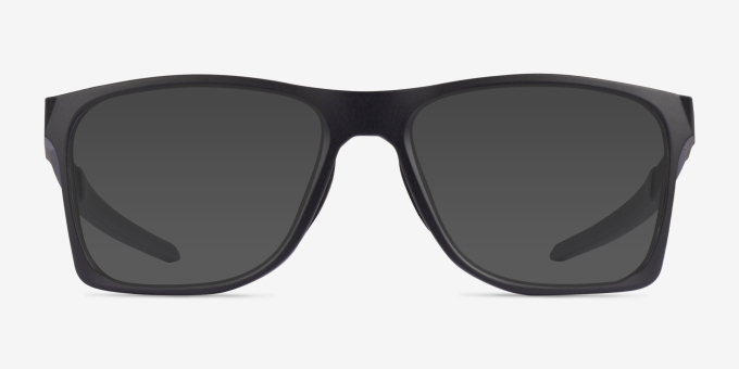 Oakley Activate Satin Black PlasticEyeglass Frames from EyeBuyDirect, with Tinted Lenses
