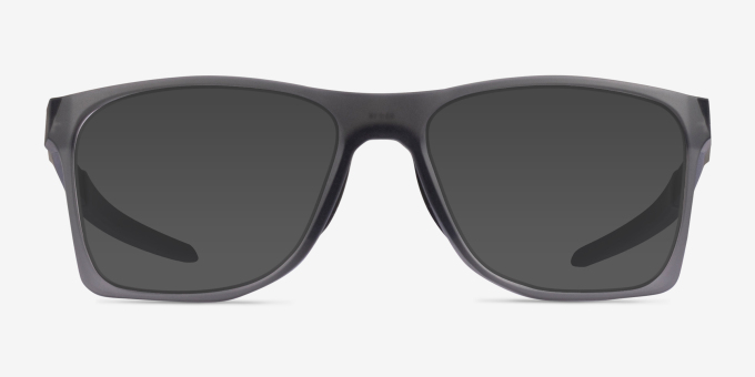Oakley Activate Satin Gray Smoke PlasticEyeglass Frames from EyeBuyDirect, with Tinted Lenses