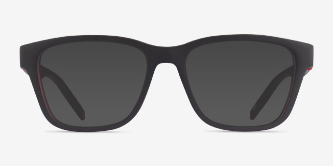 ARNETTE Telmo Matte Gray Red PlasticEyeglass Frames from EyeBuyDirect, with Tinted Lenses