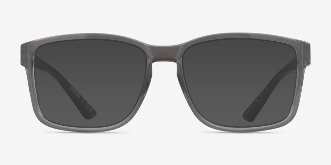 ARNETTE Dirkk Shiny Transparent Gray PlasticEyeglass Frames from EyeBuyDirect, with Tinted Lenses