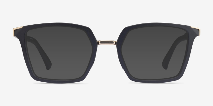 Oakley Sideswept Rx Satin Black PlasticEyeglass Frames from EyeBuyDirect, with Tinted Lenses