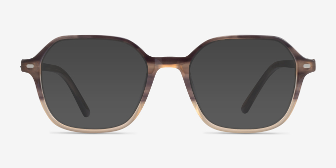 Ray-Ban RB5394 John Gradient Brown Tortoise AcetateEyeglass Frames from EyeBuyDirect, with Tinted Lenses